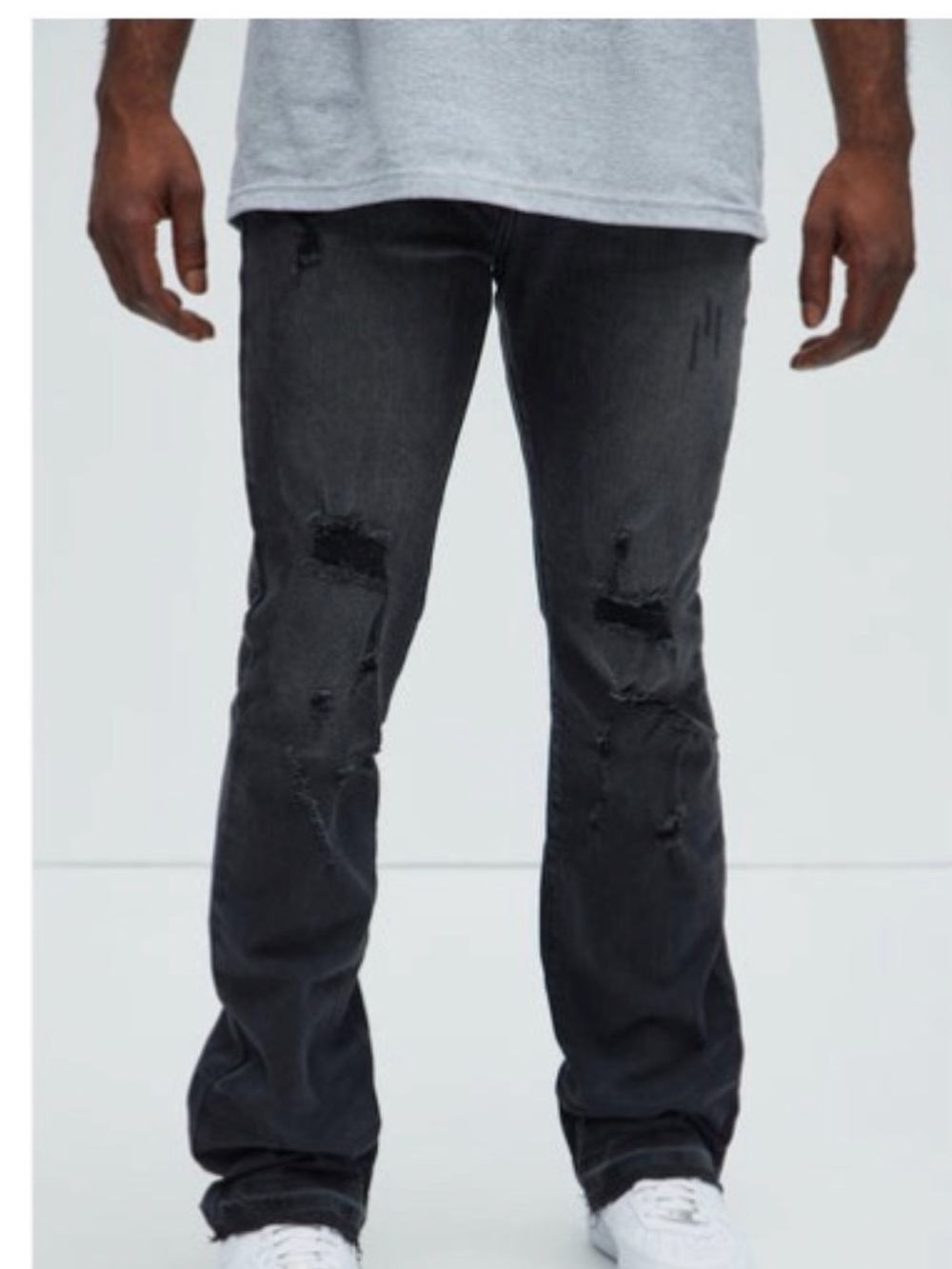 Fashion Nova Step In Stacked Skinny Jeans
